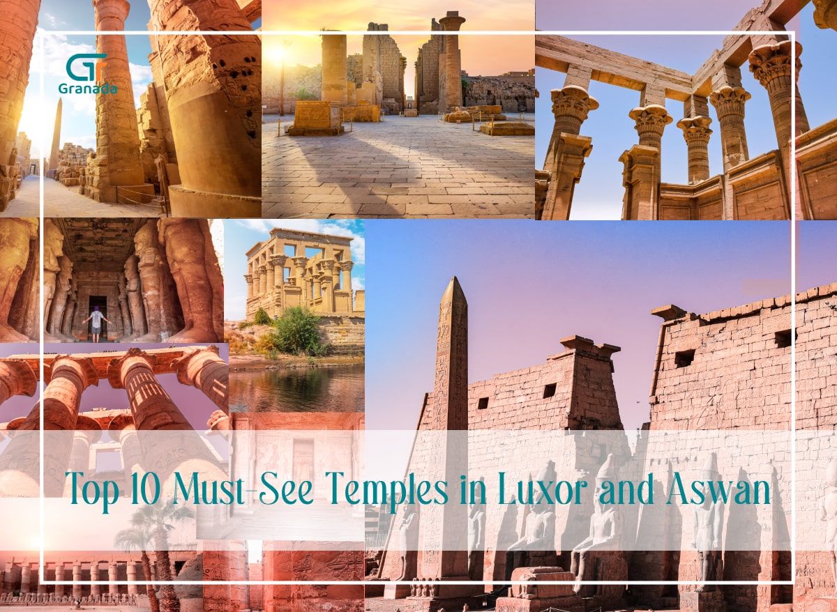 Luxor and Aswan temples,Karnak Temple Luxor,Valley of the Kings Luxor,Abu Simbel Temple Aswan,Temples in Luxor and Aswan,Egypt temples travel guide,Luxor and Aswan attractions